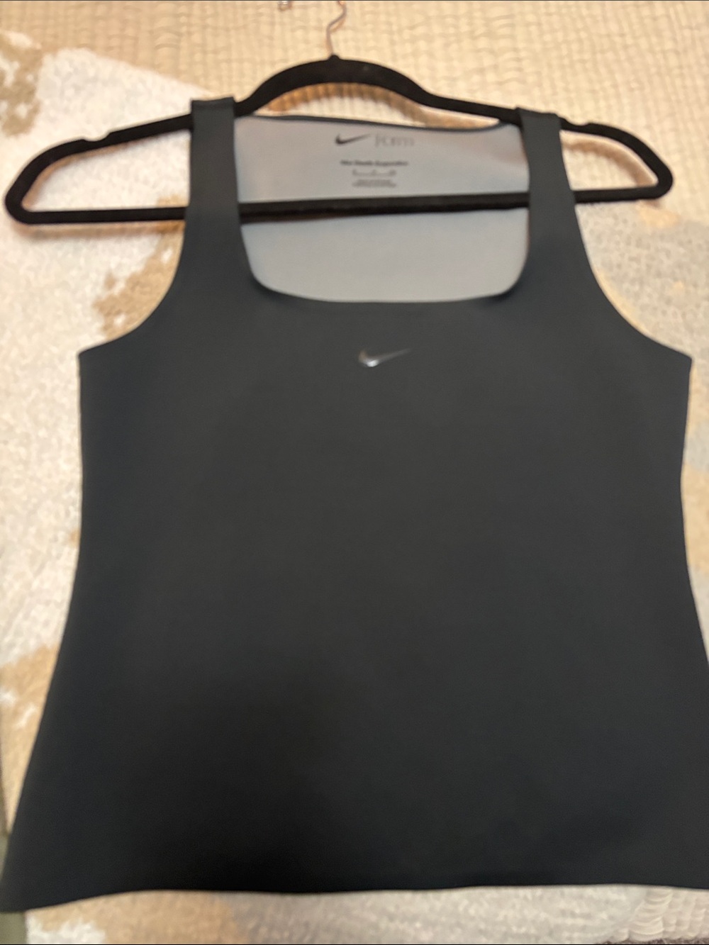 Nike Black Women's stealth evaporation Tank Top with Swoosh